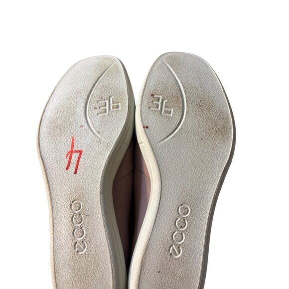 Ecco Simpil Womens Slip-On Casual Shoes Size 5-5.5 US Leather Upper Brown - Picture 7 of 8